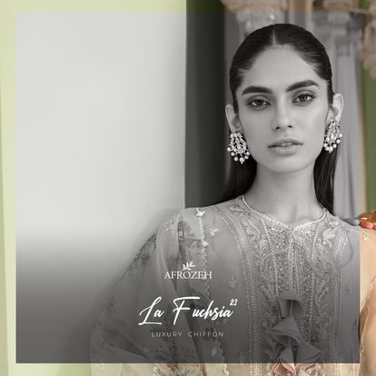 Afrozeh- La Fuchsia Luxury Chiffon 2023 Collection