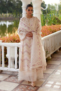 Melina powder pink embroidered kurta with organza dupatta - Saad Bin Shahzad Summer Prêt 2026
