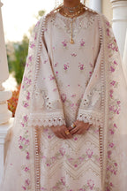 Melina powder pink suit with Cambridge cotton pants - Eid collection
