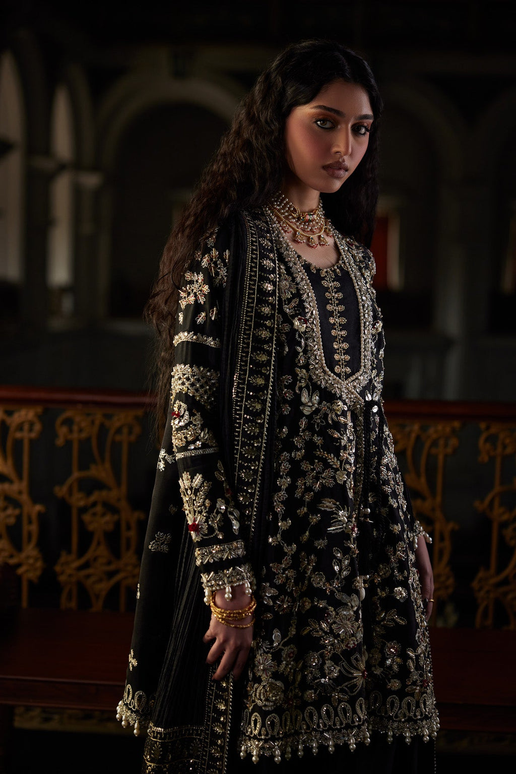Zivra by Saad Bin Shahzad Angrakha Suit - Shahana Collection UK