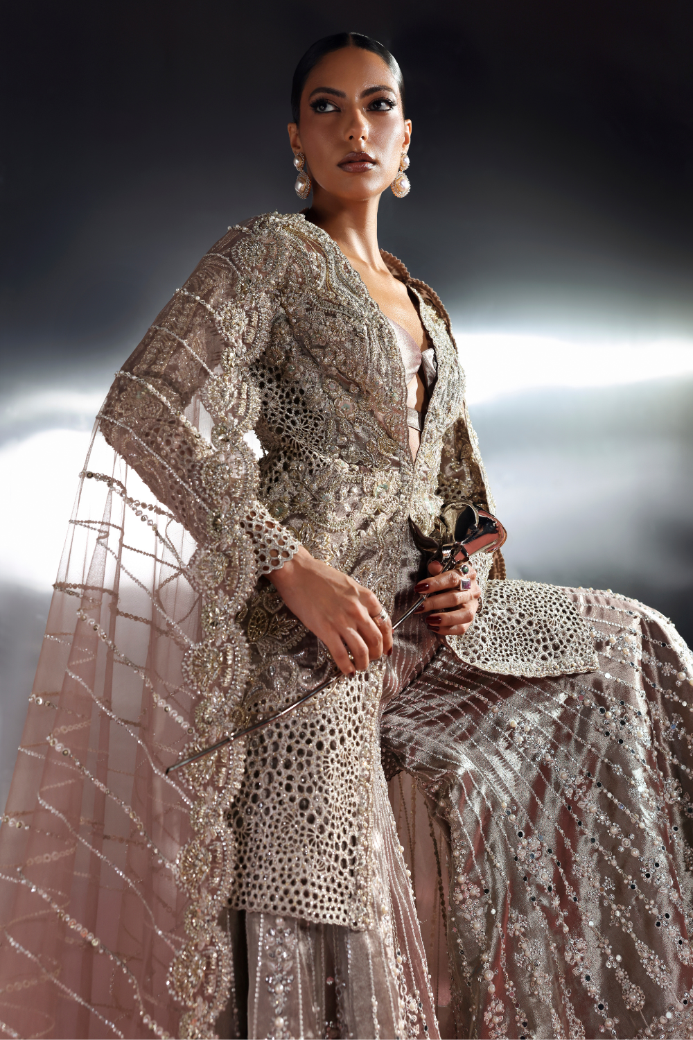 Astrell by Soraya Official Jacket Sharara Suit - Shahana Collection UK