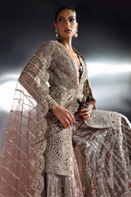 Astrell by Soraya Official Jacket Sharara Suit - Shahana Collection UK