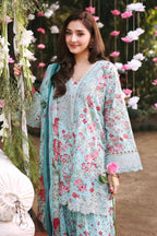 3 Piece Embroidered Lawn by Maria B Luxury Pret - Shahana Collection UK