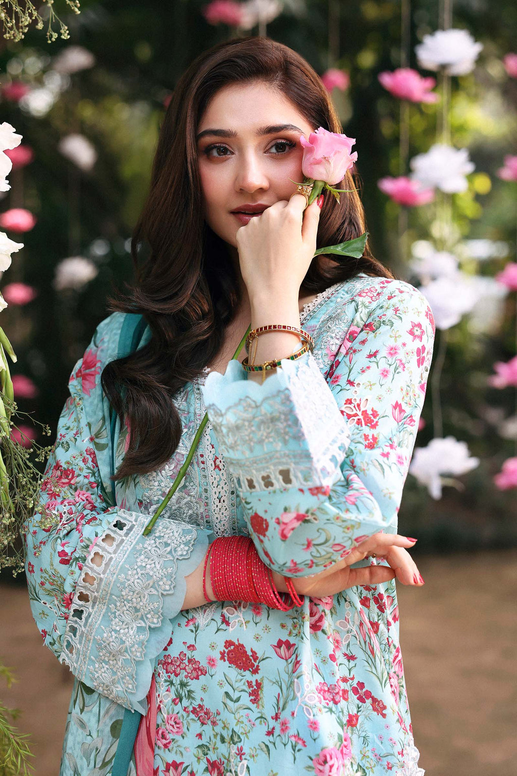 3 Piece Embroidered Lawn by Maria B Luxury Pret - Shahana Collection UK