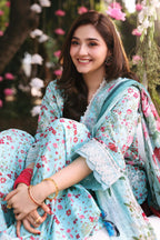 3 Piece Embroidered Lawn by Maria B Luxury Pret - Shahana Collection UK