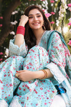 3 Piece Embroidered Lawn by Maria B Luxury Pret - Shahana Collection UK
