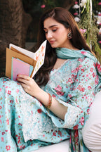 3 Piece Embroidered Lawn by Maria B Luxury Pret - Shahana Collection UK