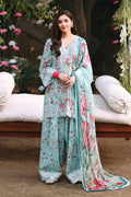 3 Piece Embroidered Lawn by Maria B Luxury Pret - Shahana Collection UK
