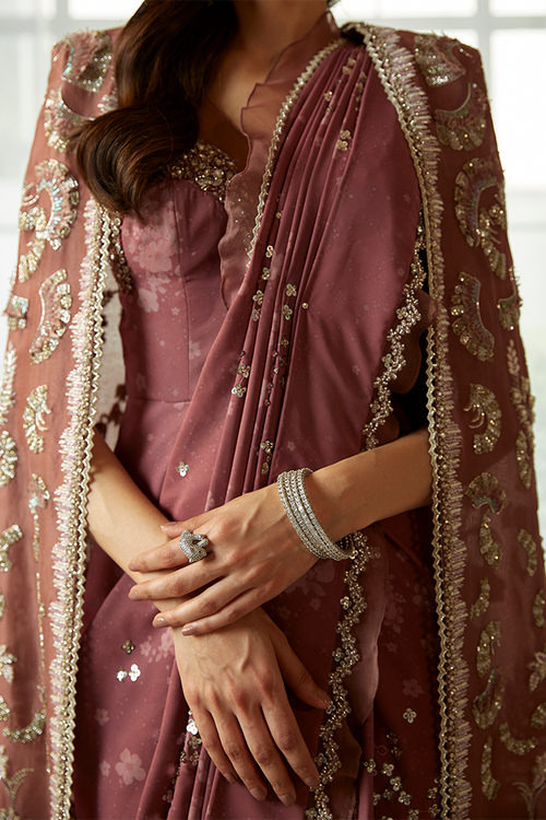 Ana Luxury Pret 2023 Suffuse by Suffuse By Sana Yasir Saree - Shahana Collection UK