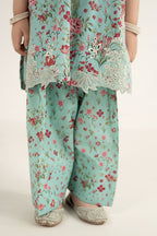 3 Piece Embroidered Lawn by Maria B Kids Luxury Pret - Shahana Collection UK
