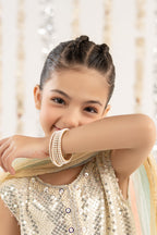 3 Piece Embroidered Chiffon by Maria B Kids Luxury Formals - Shahana Collection UK