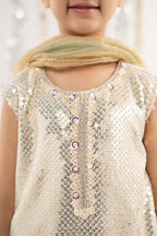 3 Piece Embroidered Chiffon by Maria B Kids Luxury Formals - Shahana Collection UK