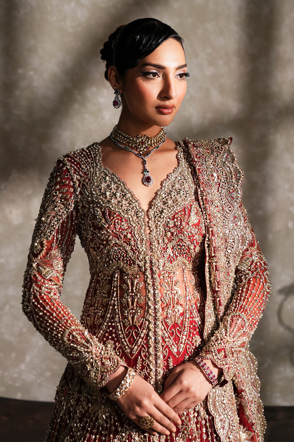 Nyah by Soraya Official Bridal Pishwas Lehenga - Shahana Collection UK