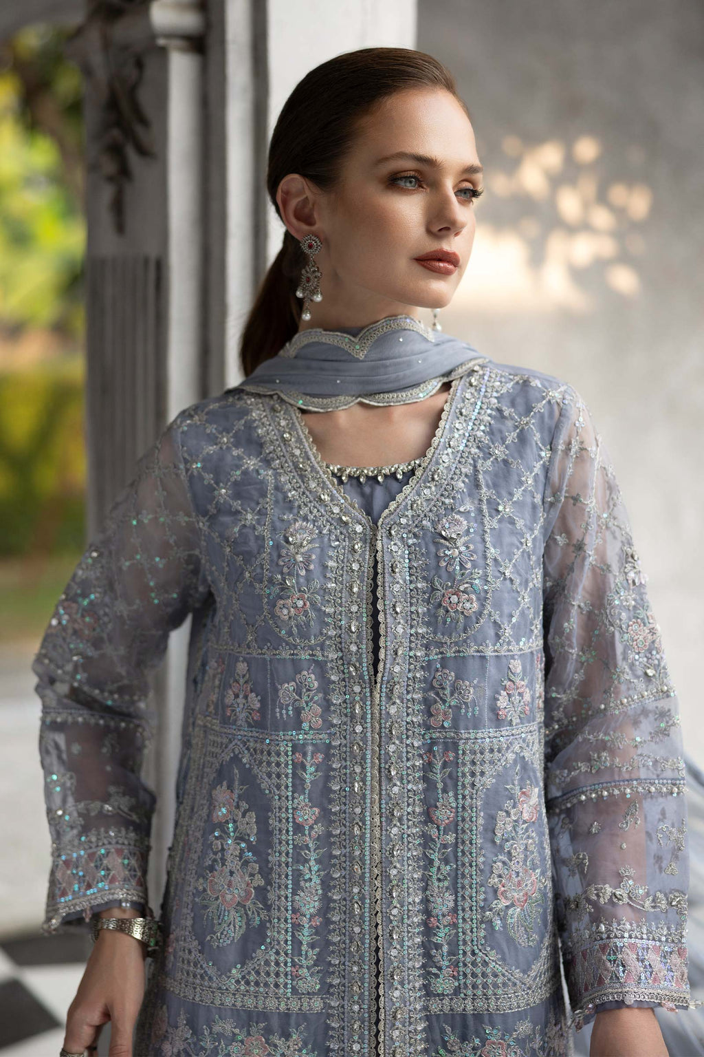 3 Piece Embroidered Organza by Maria B Luxury Formals - Shahana Collection UK