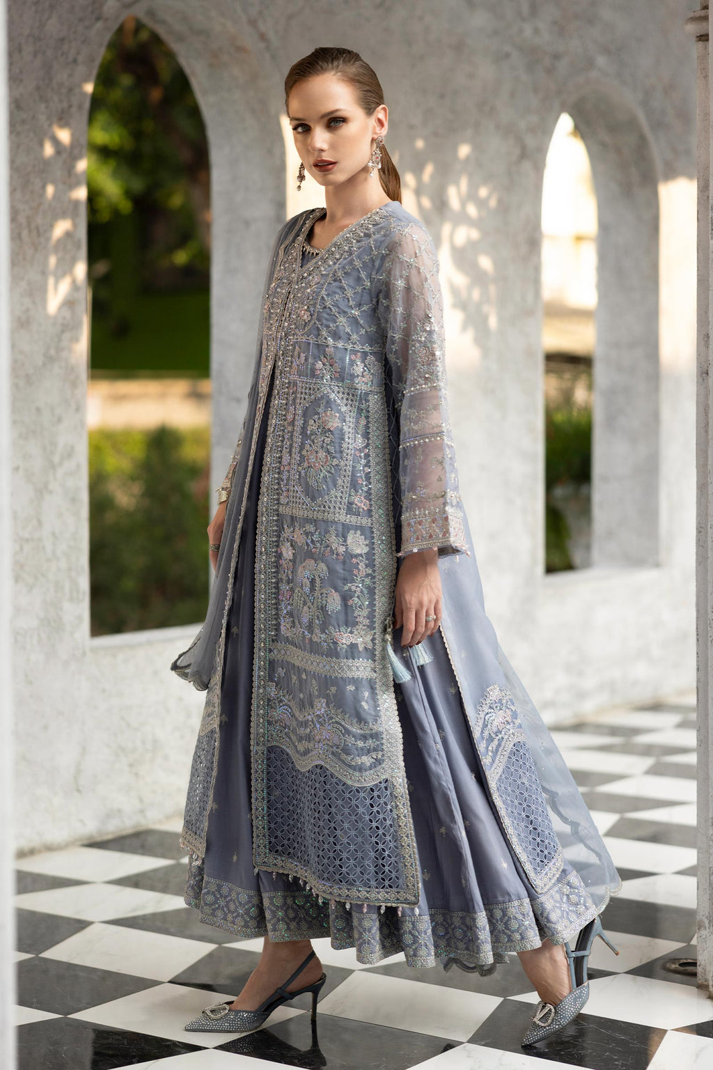 3 Piece Embroidered Organza by Maria B Luxury Formals - Shahana Collection UK